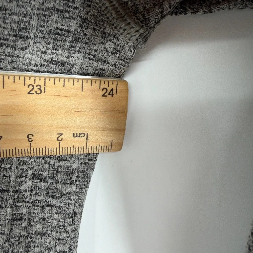 Lululemon Engineered Warmth Jacket Full Zip Grey Space Dye Merino Wool XL